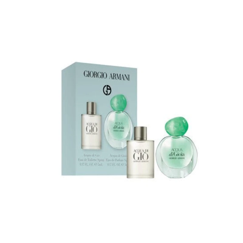 Image of Giorgio Armani Miniature Gift Set (Acqua Di Gio Eau de Toilette 5ml Acqua Di Gioia Eau de Parfum 5ml)