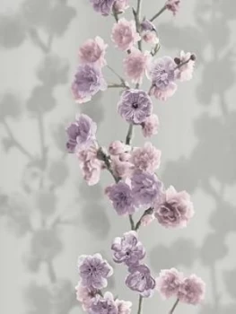 image of Sublime Icy Blossom Lilac Wallpaper