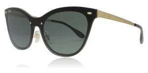 image of Ray-Ban RB3580N Sunglasses Gold Striped 043/71 43mm