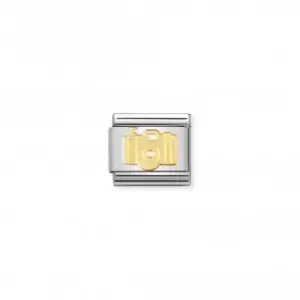 Image of Nomination Composable Classic Tech 18K Gold Camera Link 030108/09