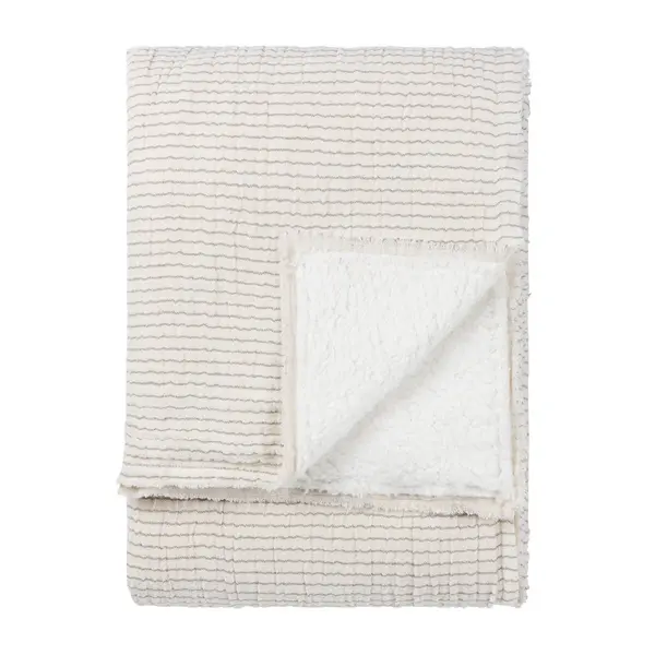Image of Skye Sherpa Throw Natural/Grey