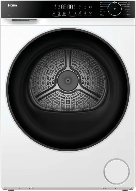 Image of Haier X Series 5 HD90-D357U1-UK WiFi Connected 9Kg Heat Pump Tumble Dryer - White - A++ Rated