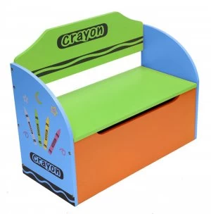 image of Kiddi Style Crayon Toy Box and Bench Blue