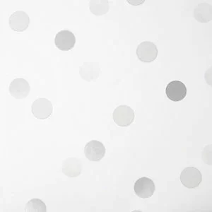 image of Superfresco Easy Dotty Polka Silver Wallpaper