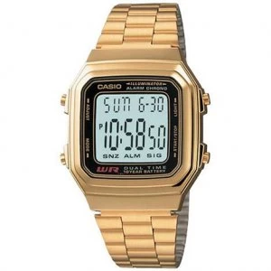 Image of Casio Unisex Gold Plated Watch - A178WG-1A