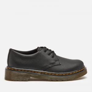 Image of Dr. Martens Kids Lace Shoe - Black Softy - UK 1 Kids