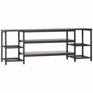 Image of HOMCOM TV Unit Cabinet For TVs Up To 65" Brown And Black