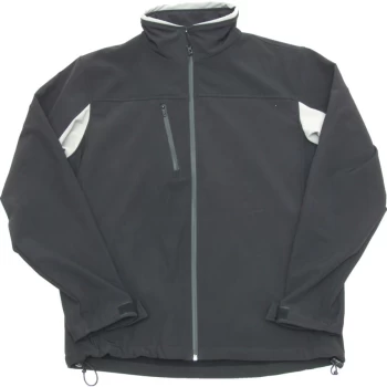 Image of Waterproof Roma Black & Grey XXXL Soft Shell Jacket