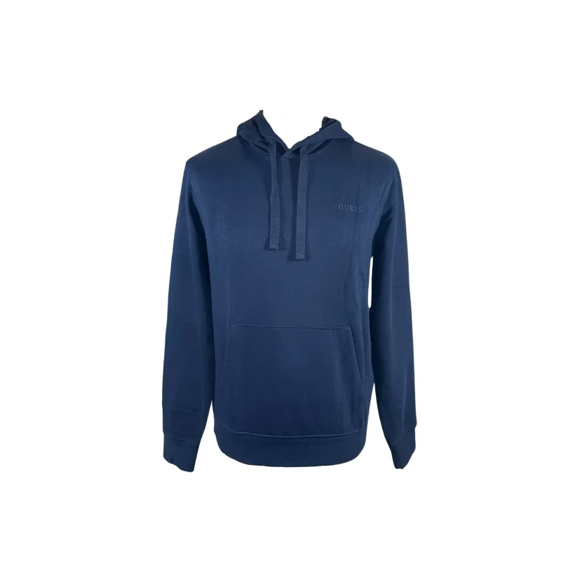 Image of Guess Hooded sweatshirt Guess Christian Bleu Male S
