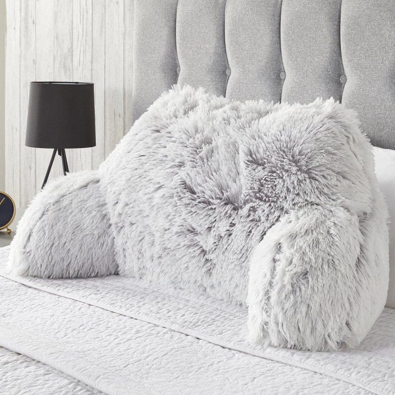 Image of Downland Long Hair Cuddle Cushion Grey unisex One Size