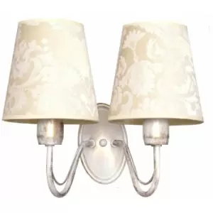 Image of Helam Malbo Candle Wall Lamp White, Gold 32cm