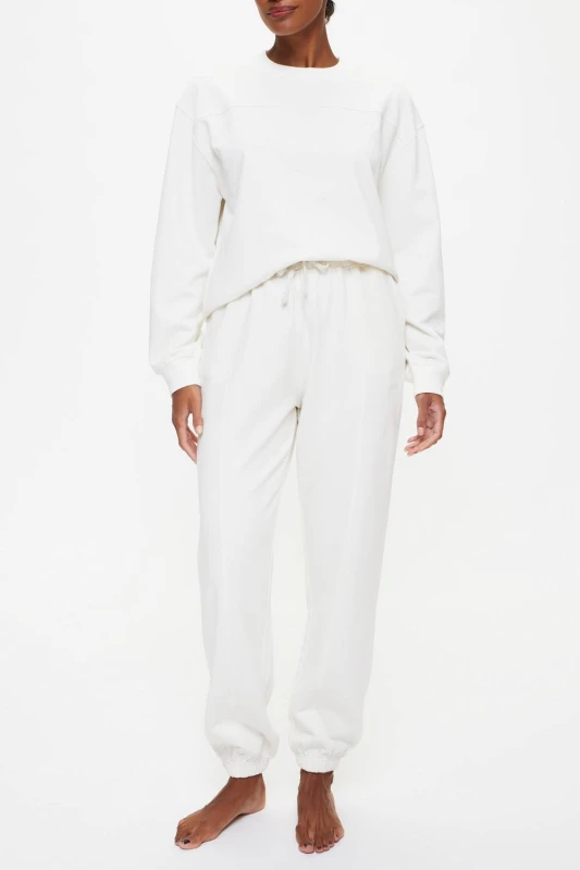 Image of KBX Womens Bridal Jessica Sweat Jogger in White Size: 18 White Female 18
