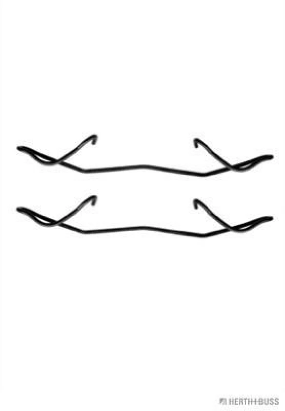 Image of Brake pad fitting kit HERTH+BUSS JAKOPARTS J3661005