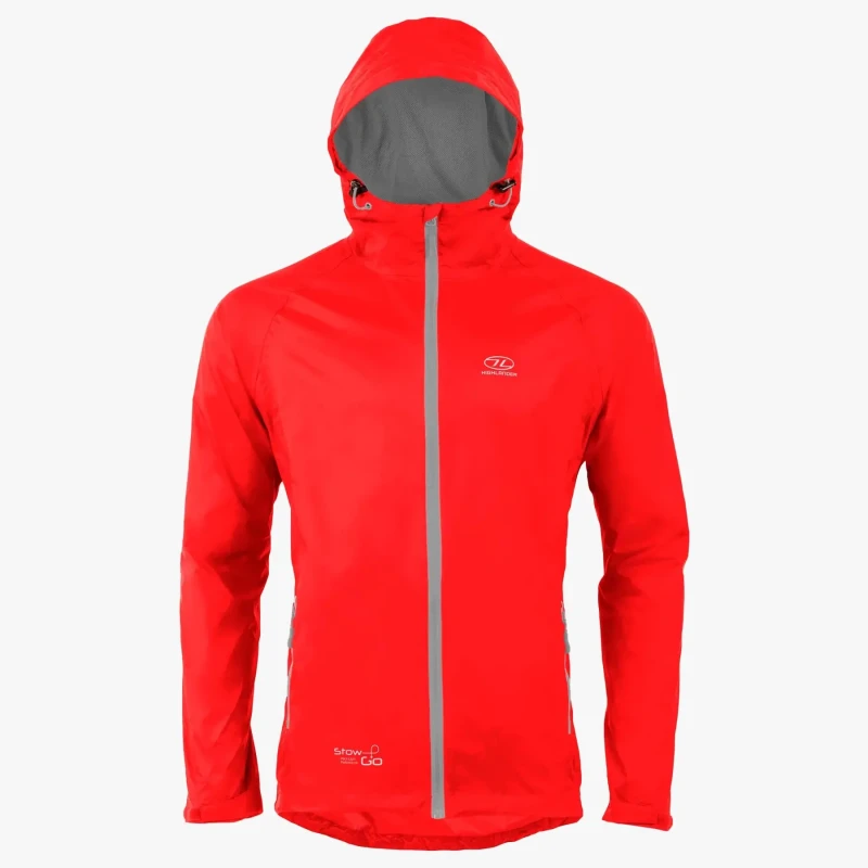 Image of Waterproof jacket Highlander Stow & Go Rouge Male S