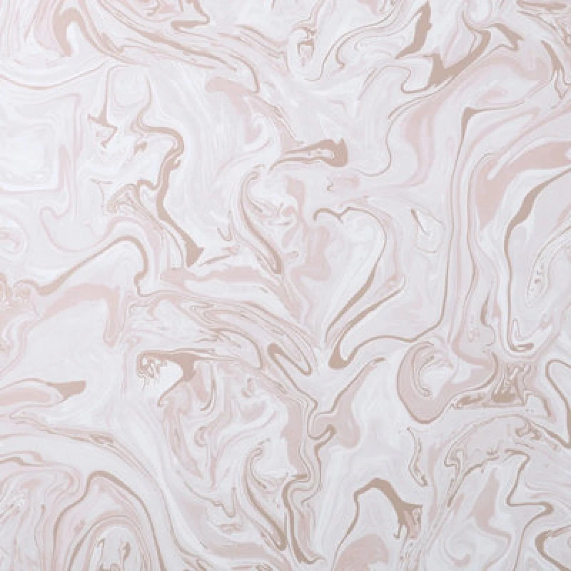 Image of Nuwallpaper Nhs4770 Marble Swirl Peel & Stick Wallpaper, Blush
