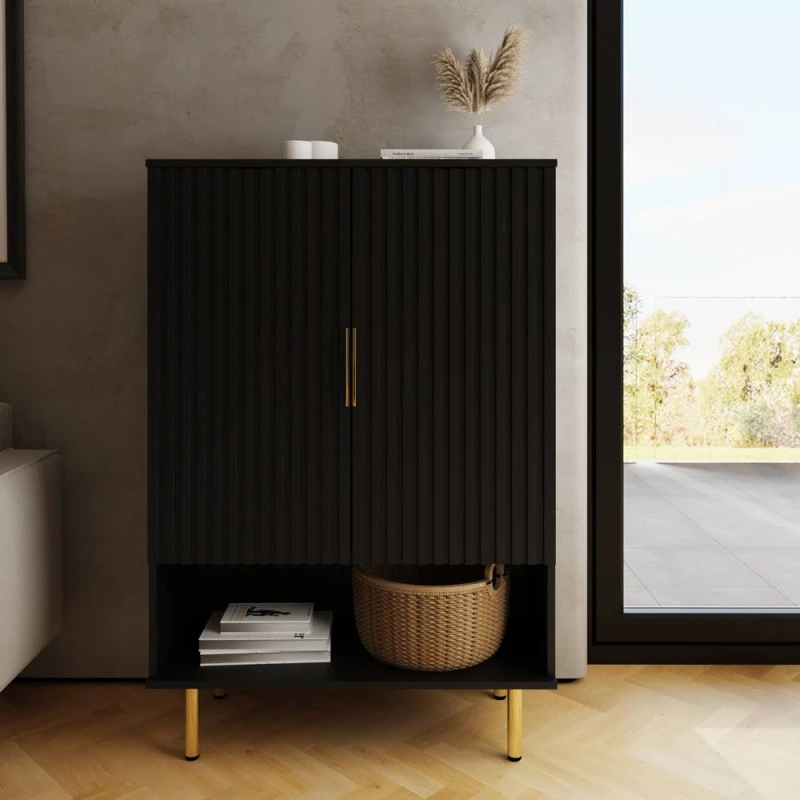 Image of GFW Nervata Multi Unit Storage Cabinet in Black Unisex