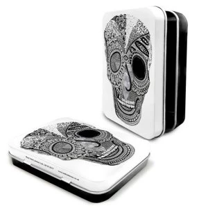 Ink Skull Keepsake Tin 11x8x2cm