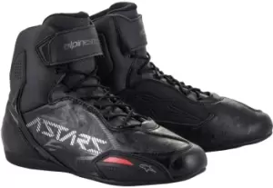 image of Alpinestars Faster-3 Gunmetal Motorcycle Shoes, black-grey, Size 40, black-grey, Size 40