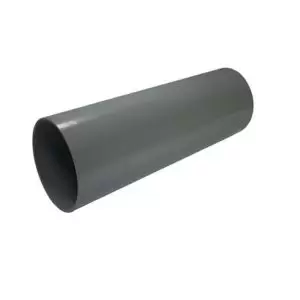 Image of Floplast Ring Seal Soil Grey Plain Soil Pipe, (Dia)110mm (L)3000mm