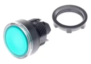 Image of Schneider Electric Round Green - Latching, Harmony XB5 Series, 22mm Cutout, Round