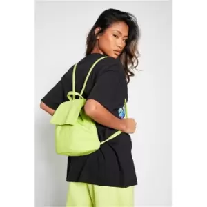 Image of I Saw It First Lime Green Canvas Backpack - Green
