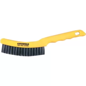 image of 2-Row Plastic Handle Wire Scratch Brush