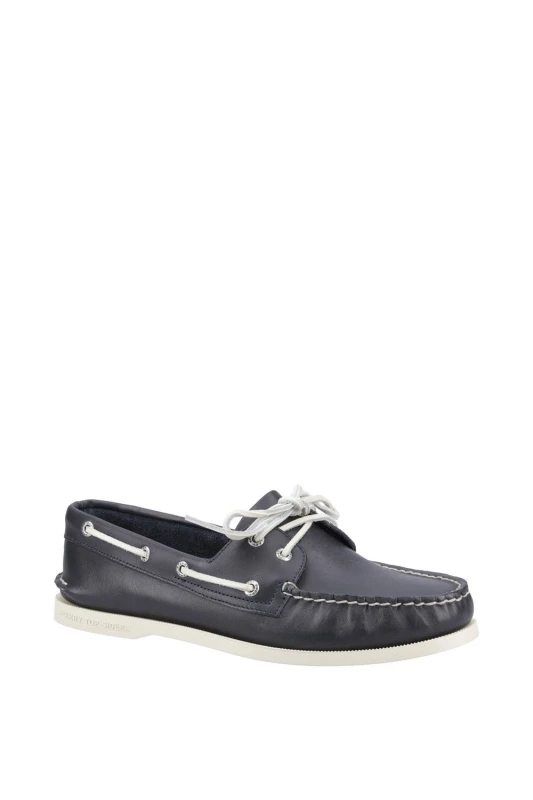 Image of Sperry Men Authentic 2 Eye Boat Shoe in Navy Size: 6 Navy 6 Male 627756016477