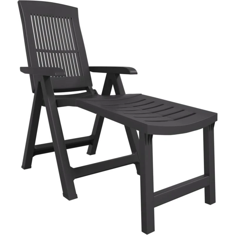 Image of VIDAXL Sun Lounger Anthracite Plastic Vidaxl 8720845897765