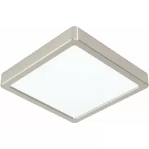 image of Loops - Wall / Ceiling Light Satin Nickel 210mm Square Surface Mounted 16.5W LED 3000K