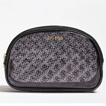 image of Guess Dome Molly Wash Bag Womens - Grey GRY