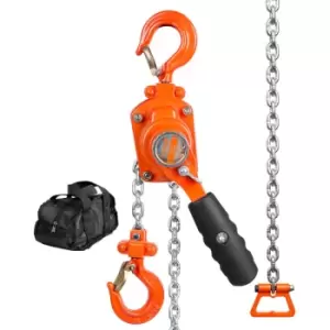 Image of Manual Lever Chain Hoist, 1/4 Ton 550 lbs Capacity 10ft Come Along, G80 Galvanized Carbon Steel with Weston Double-Pawl Brake, Auto Chain Leading &
