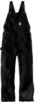 Image of Carhartt Firm Duck Insulated BIB Overall, black, Size L, black, Size L