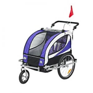 Image of HOMCOM Baby Stroller & Trailer 440-001VT Purple