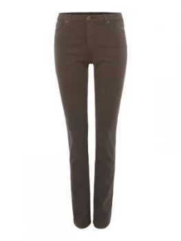 Image of AG Jeans Grey Mid Rise Cigarette Jeans Grey