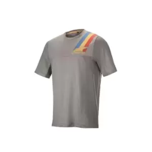 Alpinestars Alps 4.0 Mens Short Sleeve Jersey in Grey Blue Red