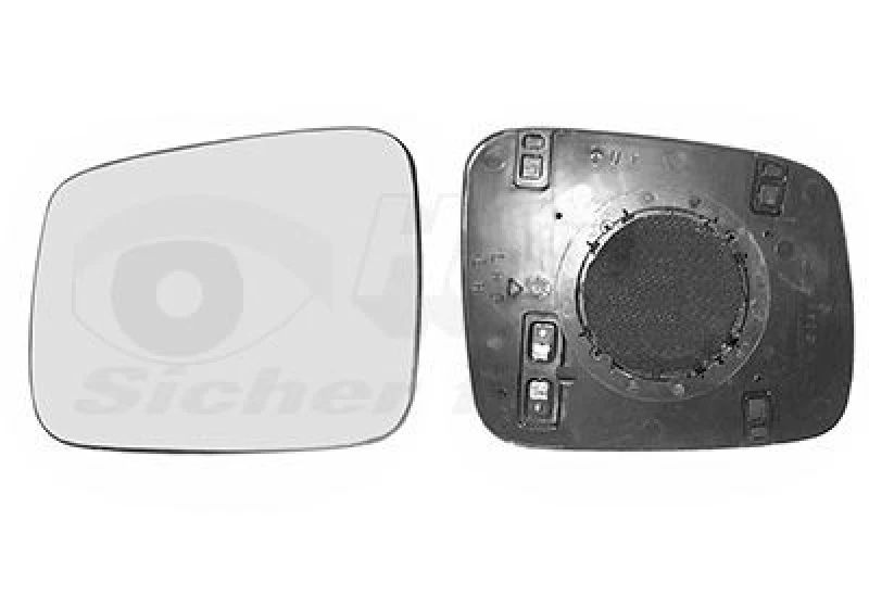 Image of VAN WEZEL Wing mirror glass VAN WEZEL 5874835