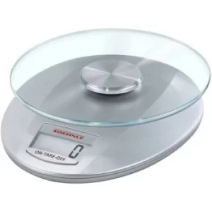 image of Soehnle KWD Roma silver Digital kitchen scales digital Weight range 5 kg Silver