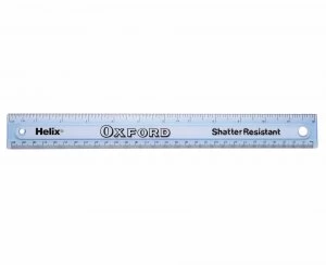 image of Helix Ruler 30cm Shatterproof Transparent