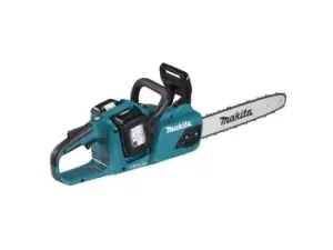 image of Makita DUC355 18v LXT Cordless Brushless Chainsaw 350mm 2 x 5ah Li-ion Charger