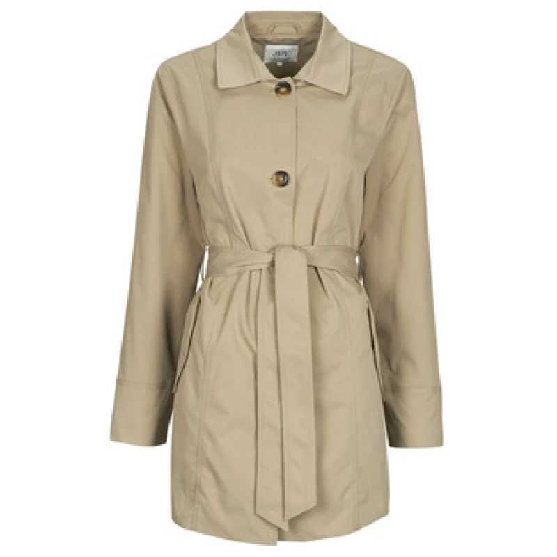 Image of JDY DYISADORA LIFE TRENCHCOAT womens Trench Coat in Beige