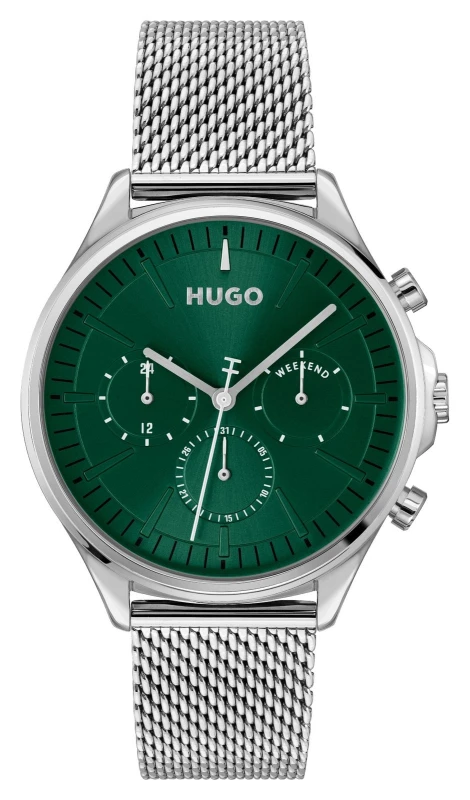 Image of HUGO 1530409 #SMASH Multifunction (43mm) Green Dial / Watch