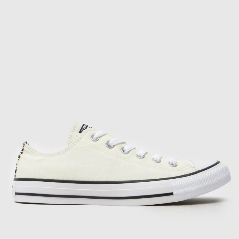 Image of Converse Womens All Star Low Trainers Egret Gold Multi, 4
