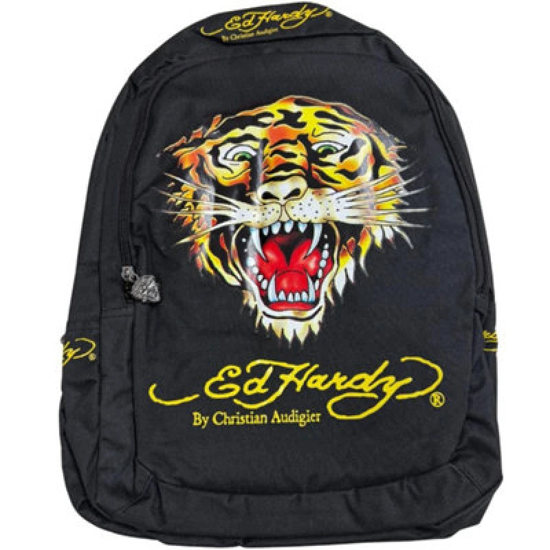 Image of Ed Hardy Childrens/kids Backpack Black (One Size)