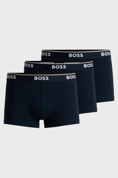 image of Boss Bodywear 3 Pack Power Boxer Shorts Trunks Small Blue 42212418350