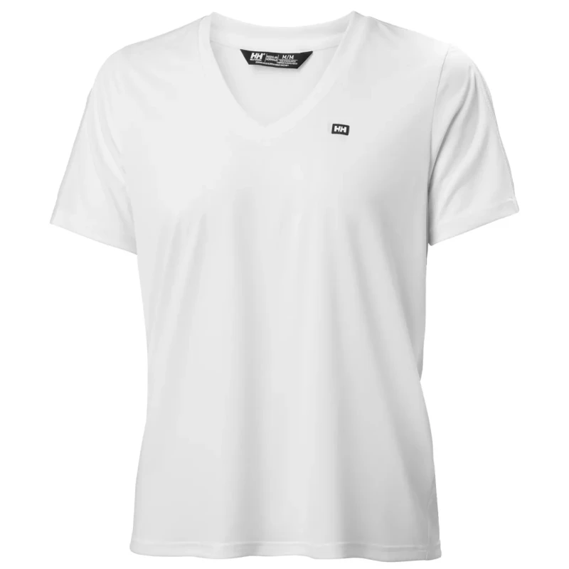 Image of Helly Hansen Womens v-neck T-Shirt Helly Hansen Salt Breeze Blanc Female L