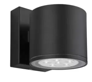 image of Vegas LED 6 Light Single Wall Light Black IP44