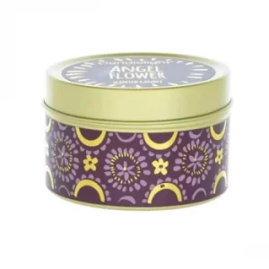 Image of Candlelight Bohemian Small Tin Candle Angel Flower Scent