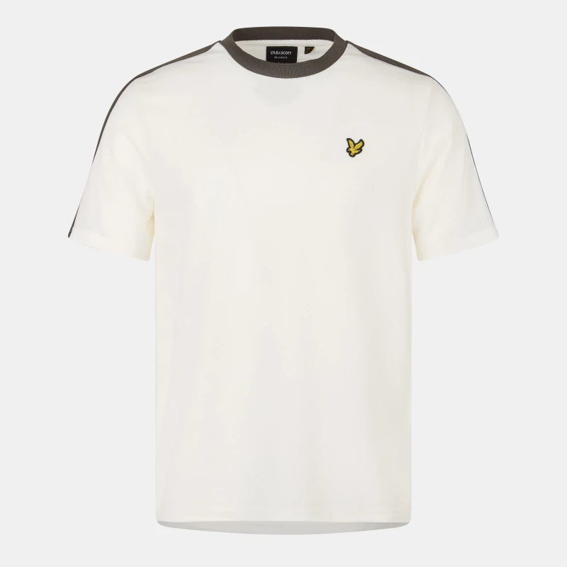 Image of Lyle and Scott Mens Regular Fit Contrast T-Shirt Natural male S