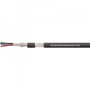 image of Microphone cable 4 x 0.22mm Black Helukabel