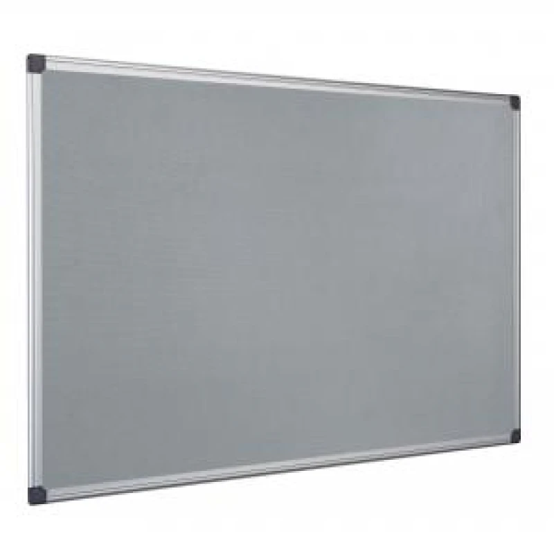 Image of Bi-Office Maya Fire Retardant Noticeboard Grey Aluminium Frame 1800x1200mm SA2702170